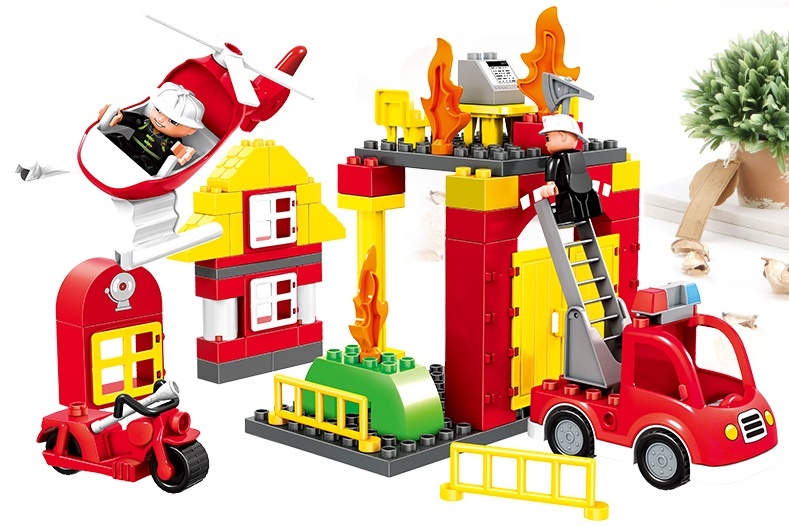 Đồ chơi xếp hình cứu hỏa Huimei HM061-1 hình 5