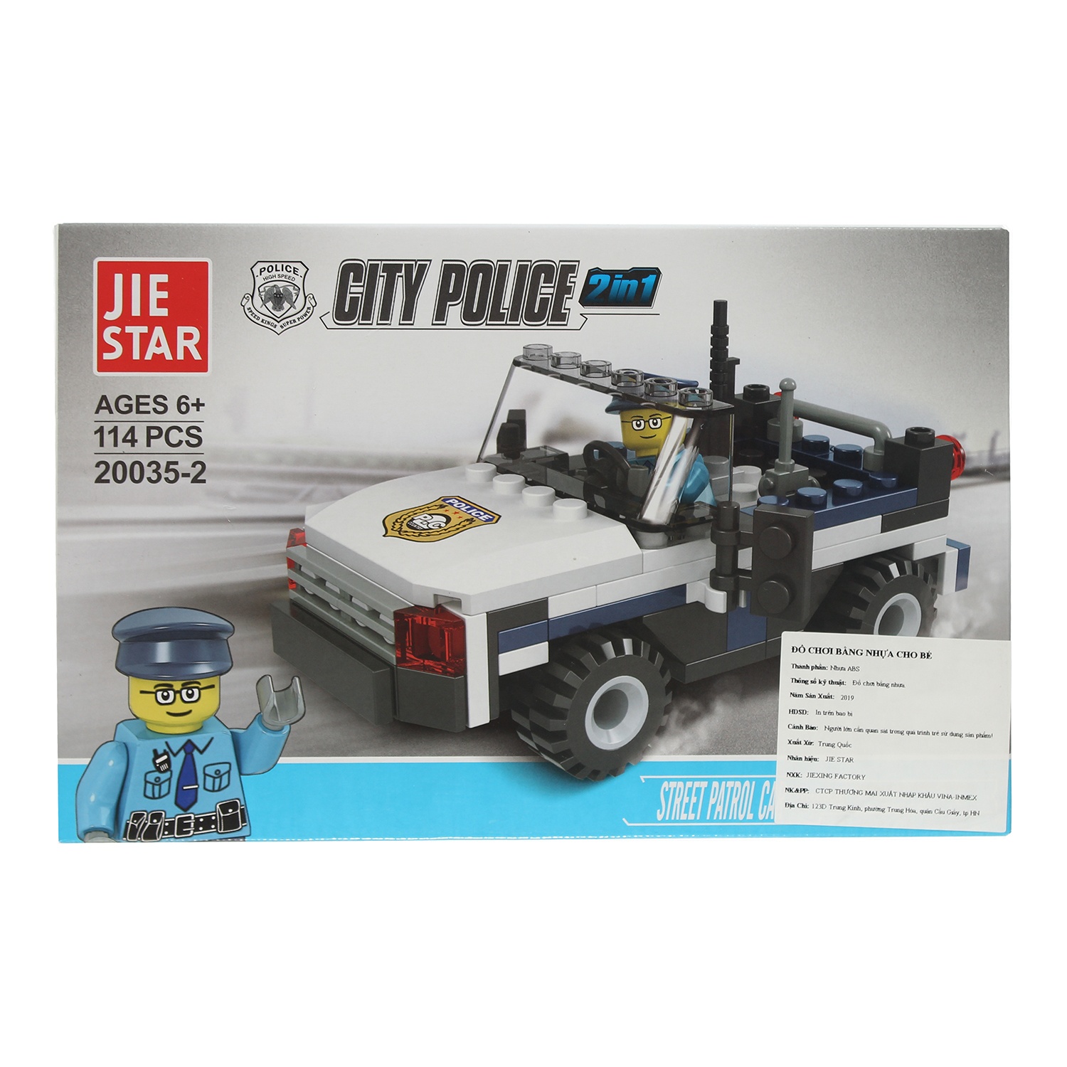 Đồ chơi xếp hình Mini cảnh sát thành phố IM.20035 hình 2