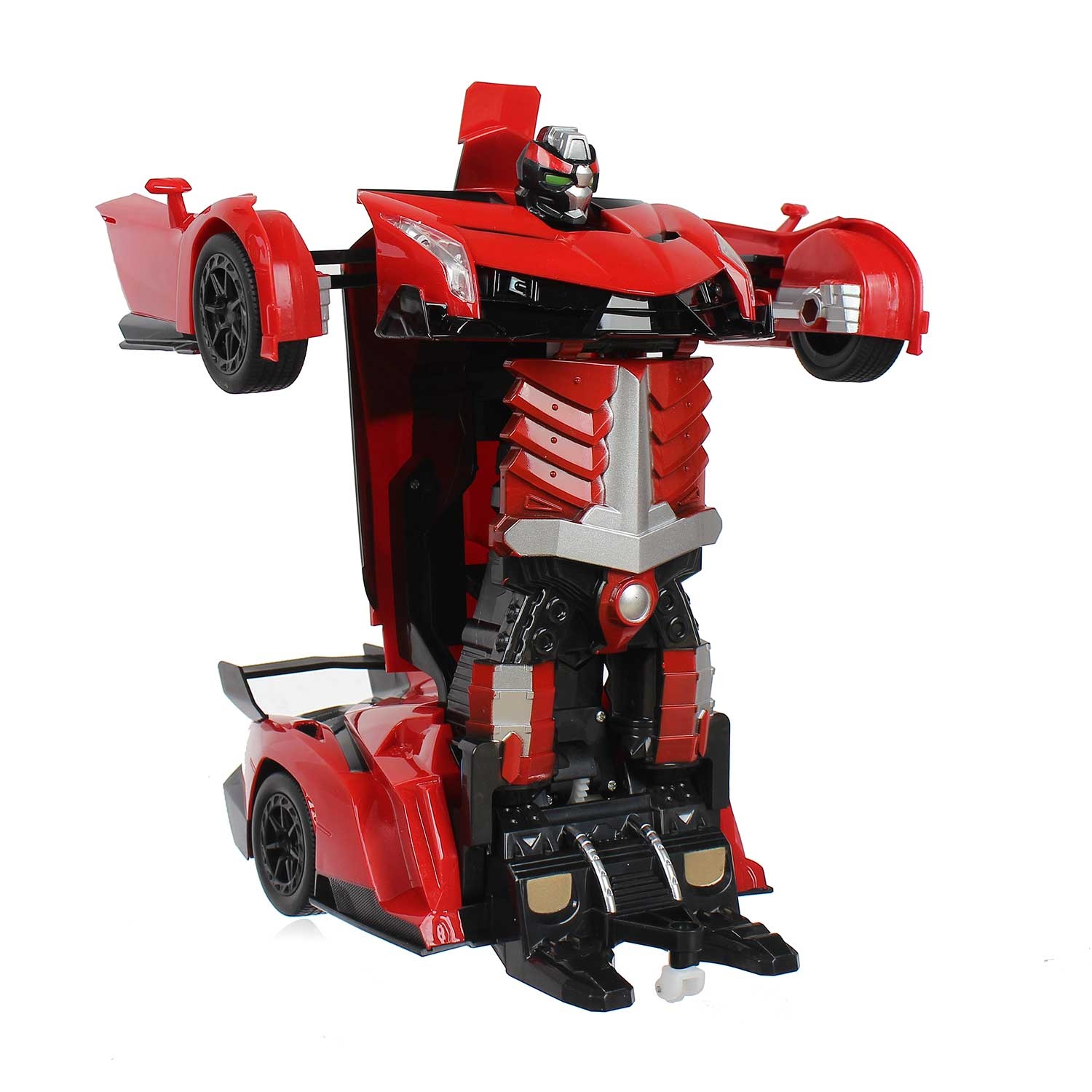 Ô tô biến hình robot Transformer CY.483-25 (Đỏ) hình 2