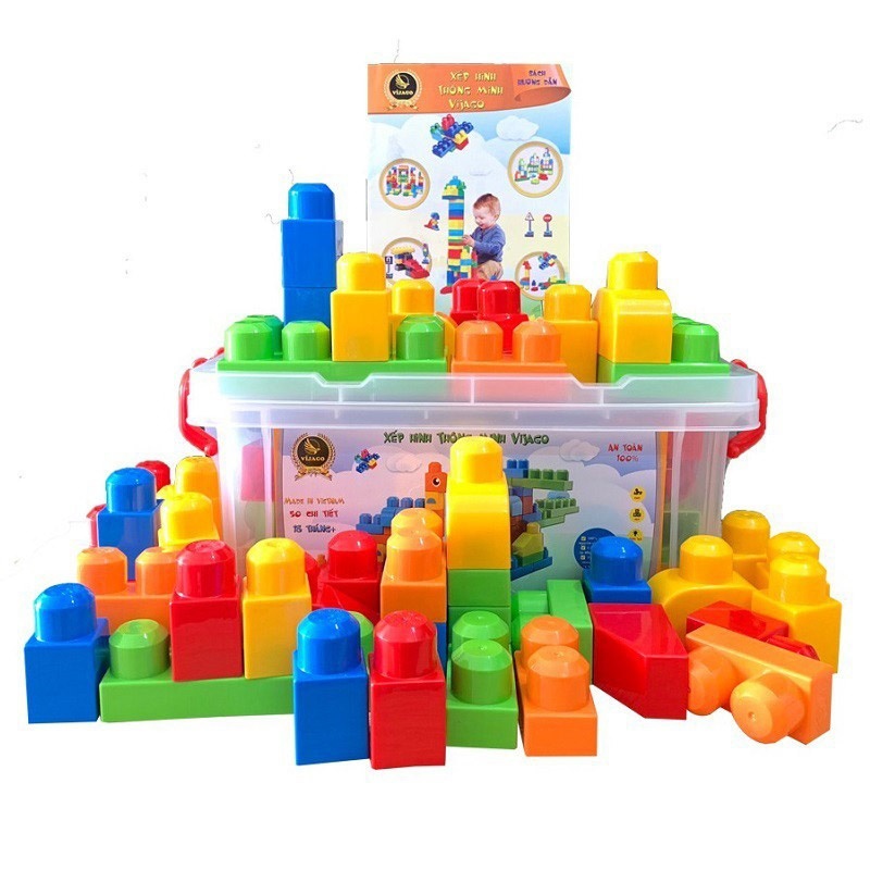 Thùng đồ chơi xếp hình VJG030  hình 3