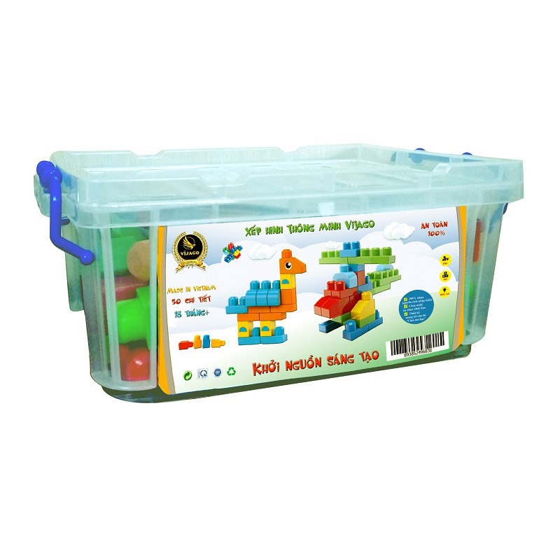 Thùng đồ chơi xếp hình VJG030 hình 4