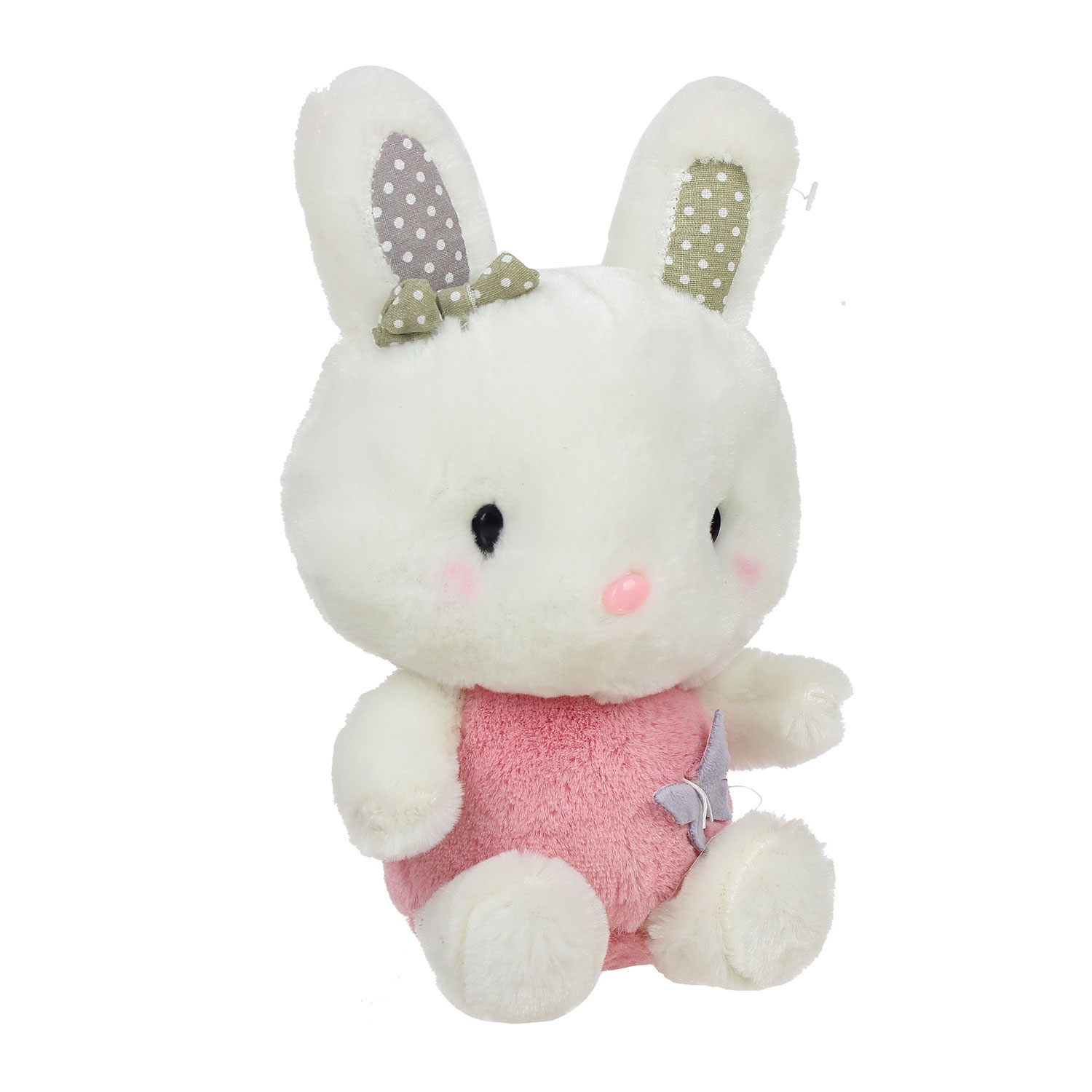 Thỏ bông đính nơ xinh xắn hình 2