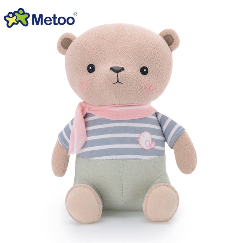Thú bông Metoo Sitting Hero Bear And Beauty Rabait 1424-1 hình 6