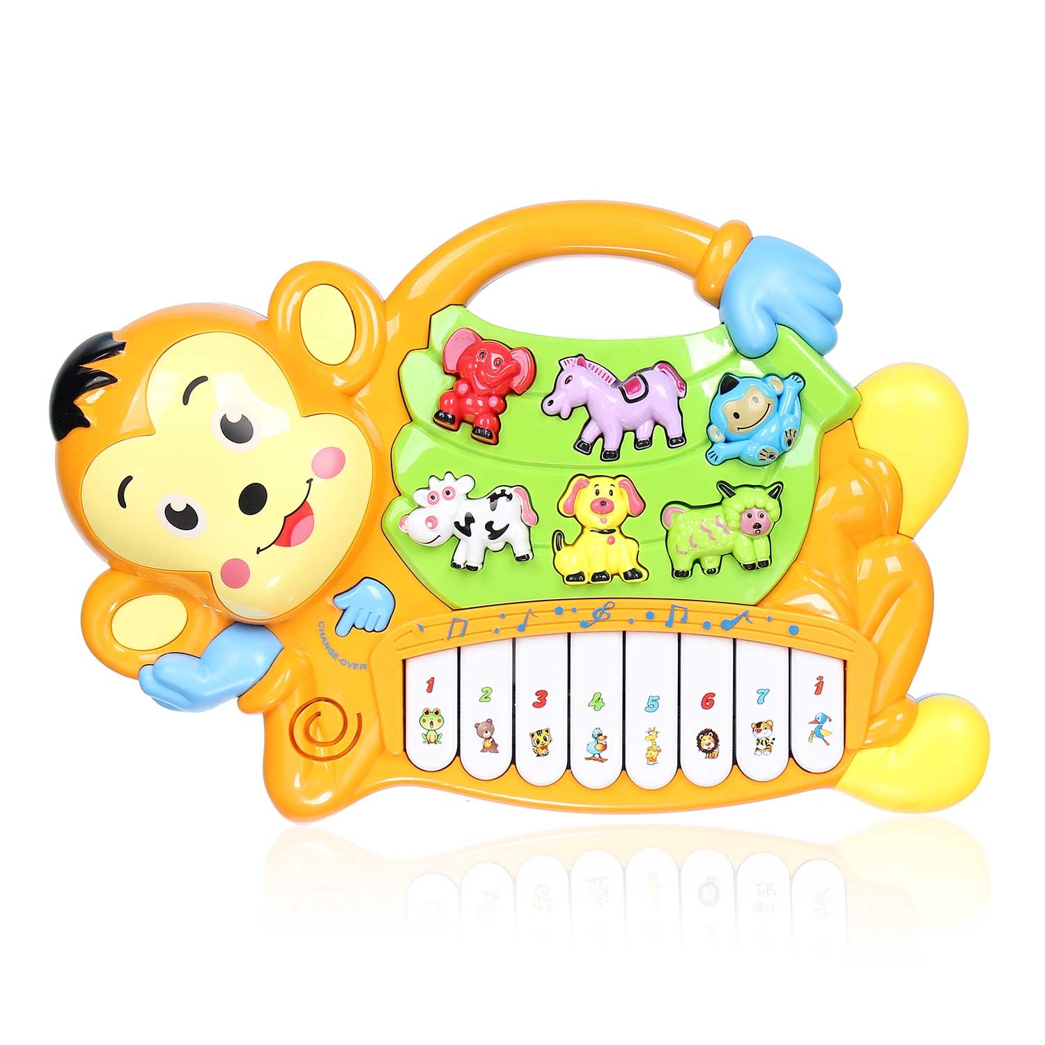 đồ chơi âm nhạc hình chú khỉ CY.855-18A 1 Đồ chơi đàn nhạc cho bé hình chú khỉ CY.855-18A hình 2