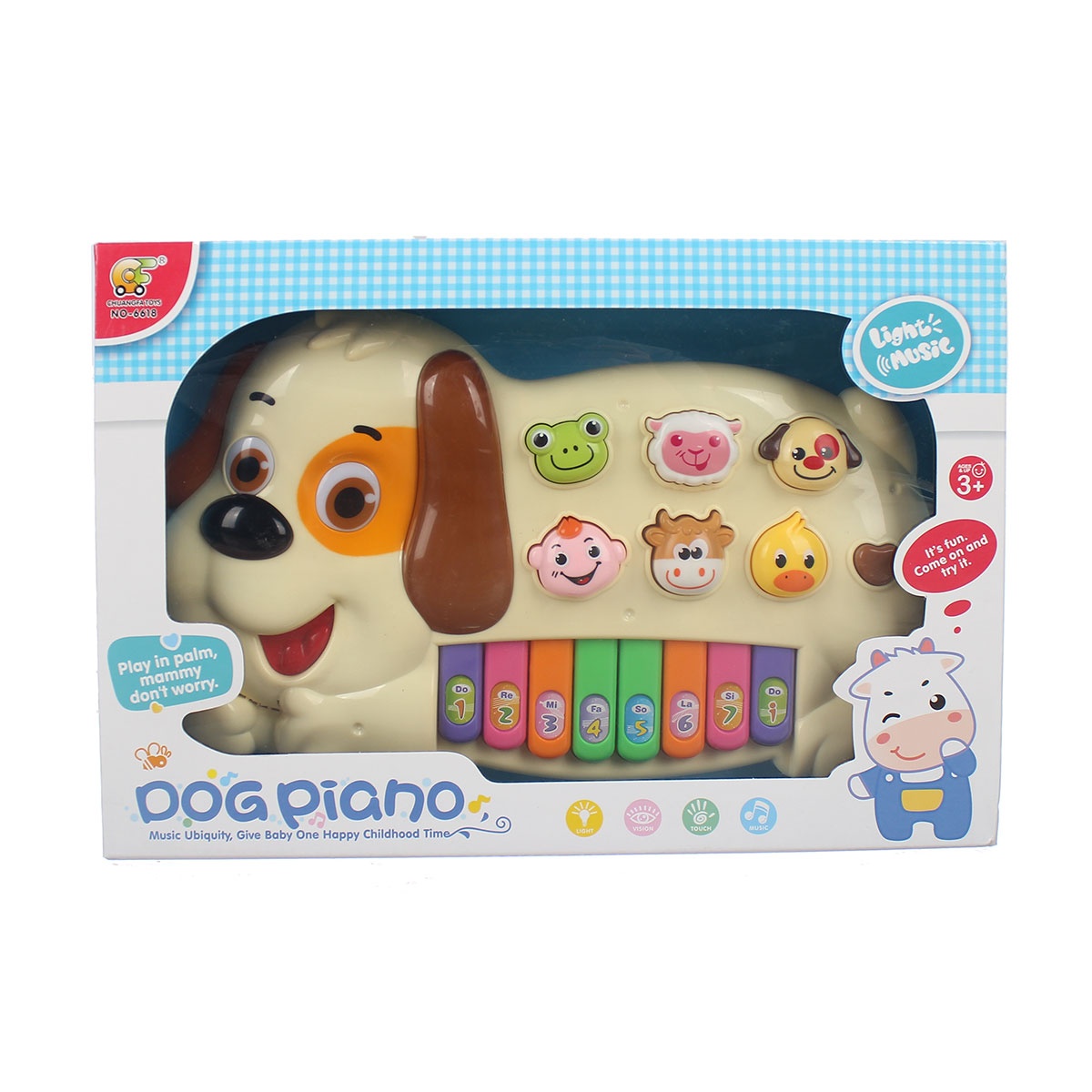 Đồ chơi đàn piano hình chú cún con HW.6618 hình 1