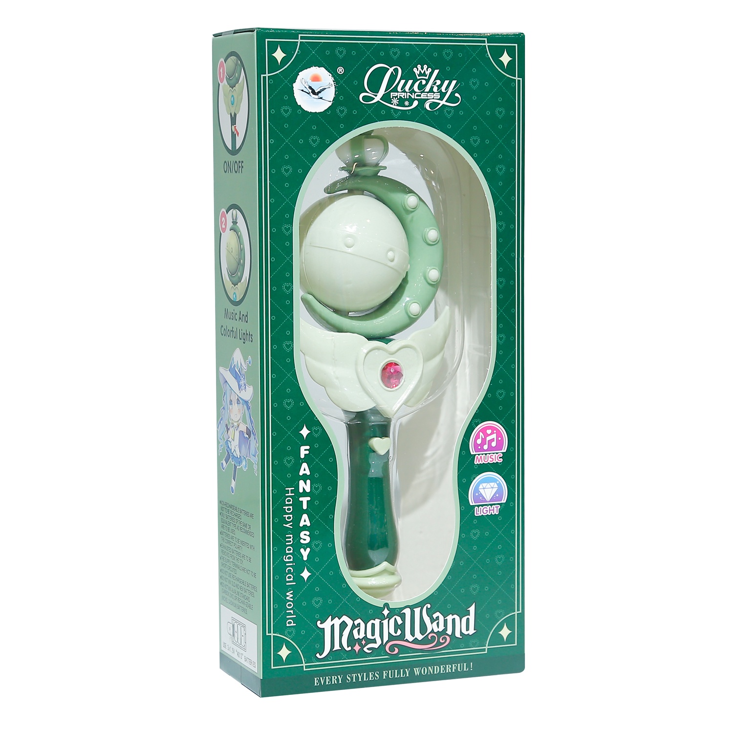 Đồ chơi chiếc gậy thần kì màu xanh lá cây TZ-09D hình 2