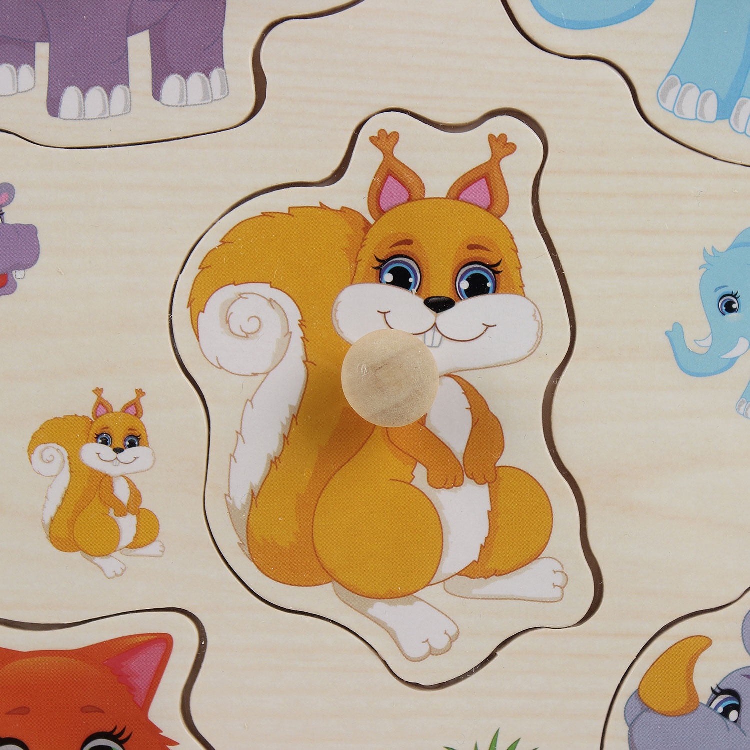 Bảng gỗ xếp hình cho bé A-3033 hình 2