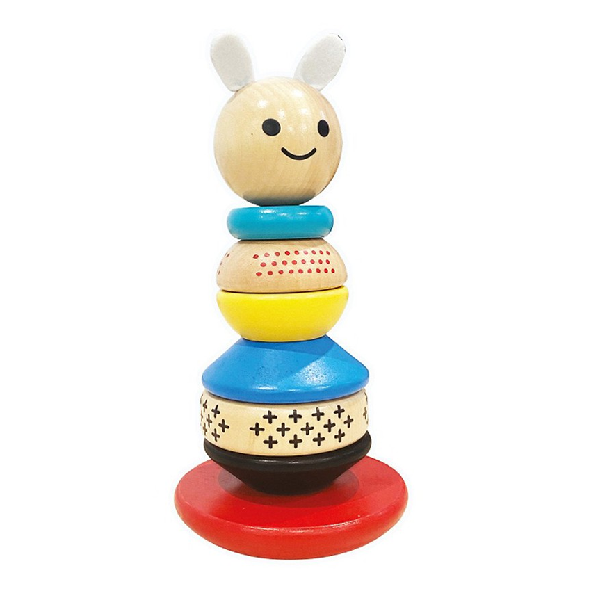 Đồ chơi xếp gỗ lật đật hình thỏ Tiny (Khuyến mại) hình 1