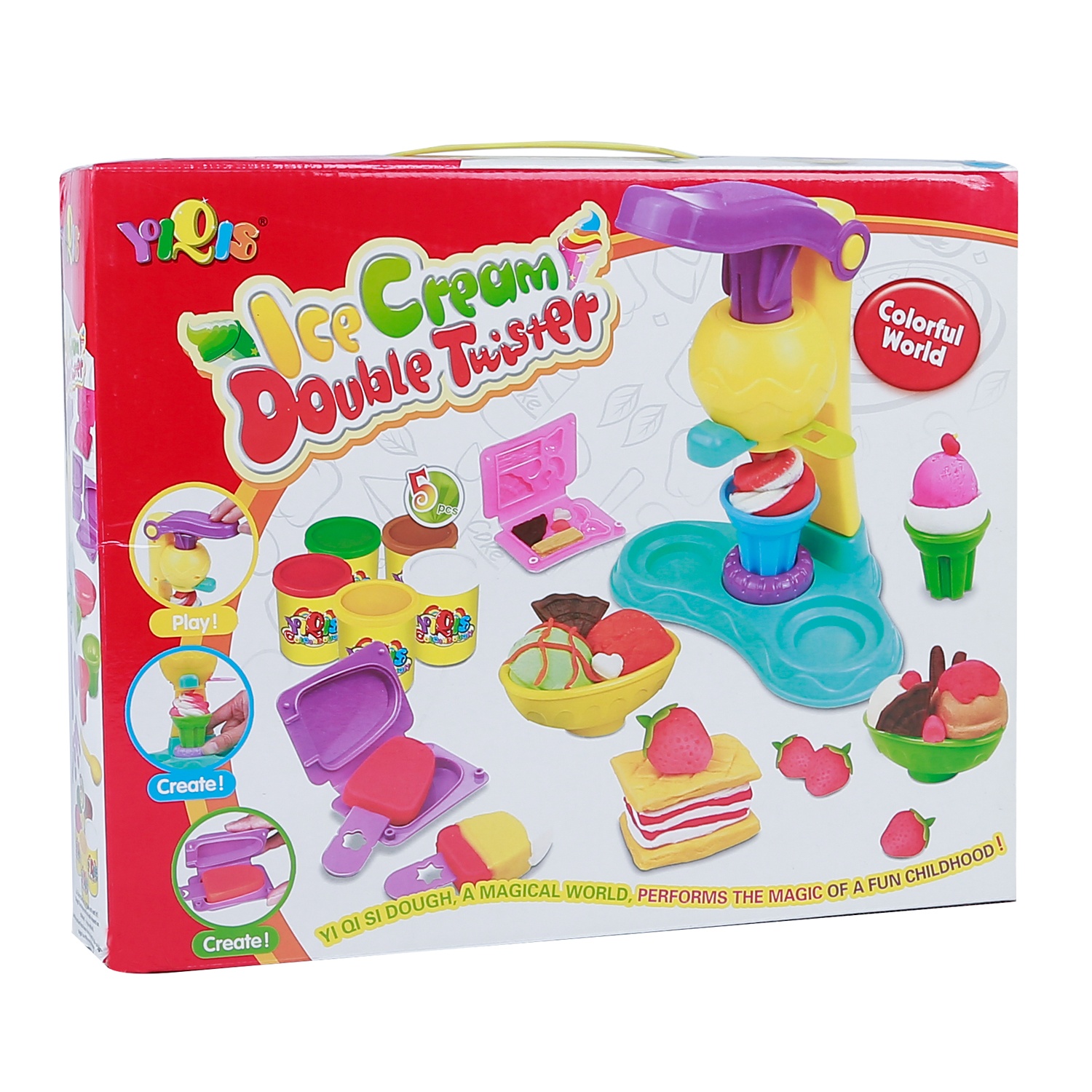 Đồ chơi đất nặn máy làm kem diệu kỳ CY. 8818A hình 3
