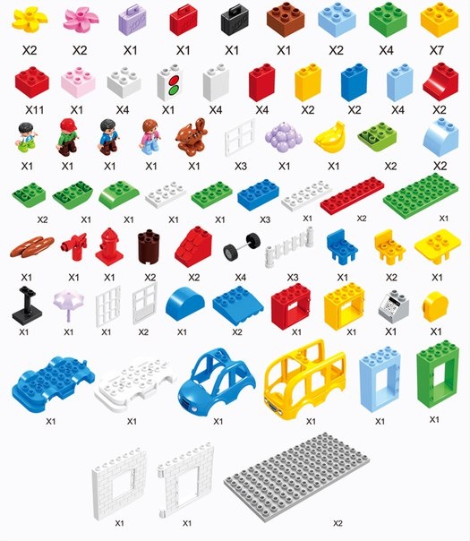 Bộ xếp hình Huimei nhà ga xe bus HM069-1 hình 1