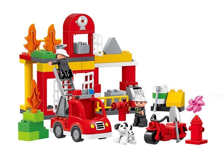 Bộ xếp hình Huimei thiết bị cứu hỏa HM067-1 hình 1