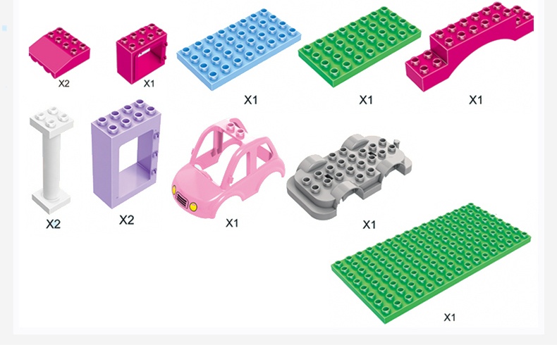 Bộ xếp hình siêu thị Huimei HM065-1 hình 3