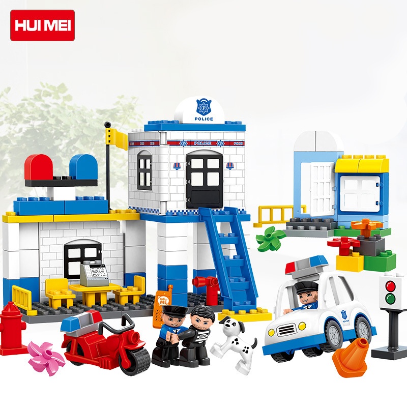 Đồ chơi trạm công an thành phố Huimei HM066-1 hình 1