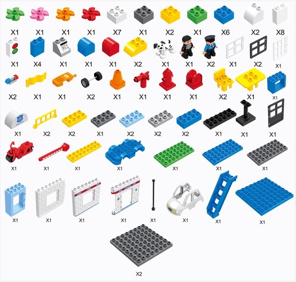 Đồ chơi trạm công an thành phố Huimei HM066-1 hình 3