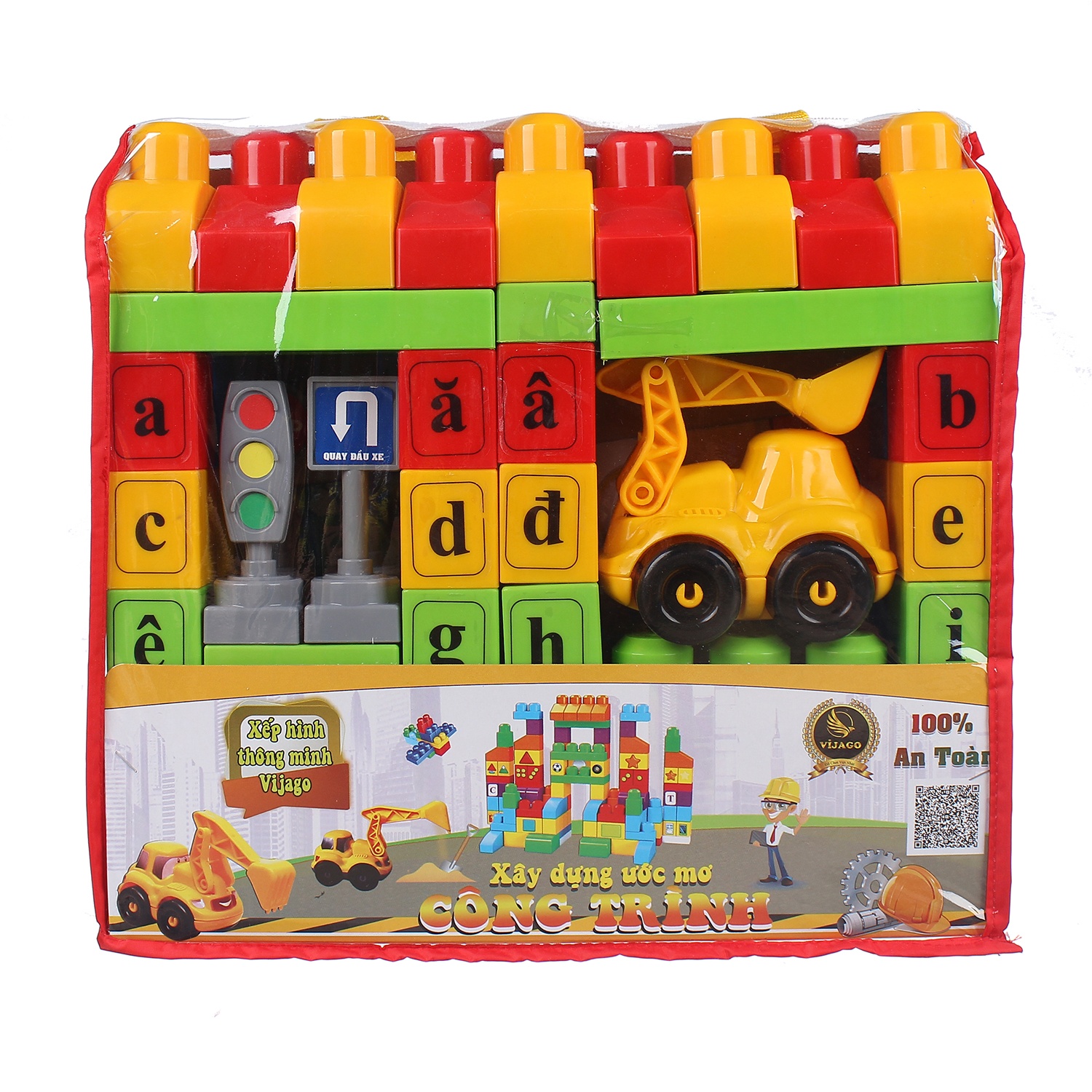 Đồ chơi túi xếp hình công trường VJG024 Đồ chơi túi xếp hình công trường VJG024 hình 1