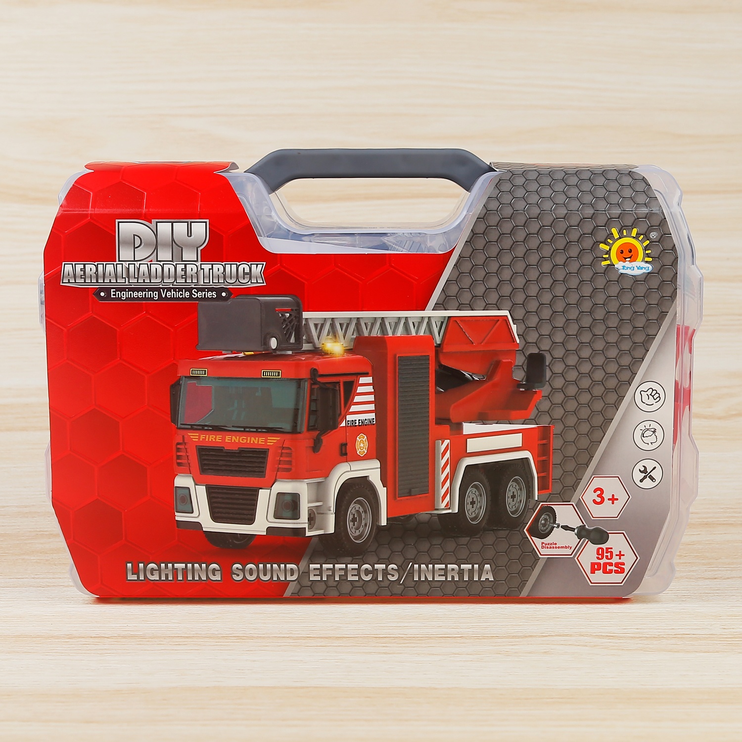 Hộp đồ chơi lắp ráp xe fire engine CY.3203-8 hình 1