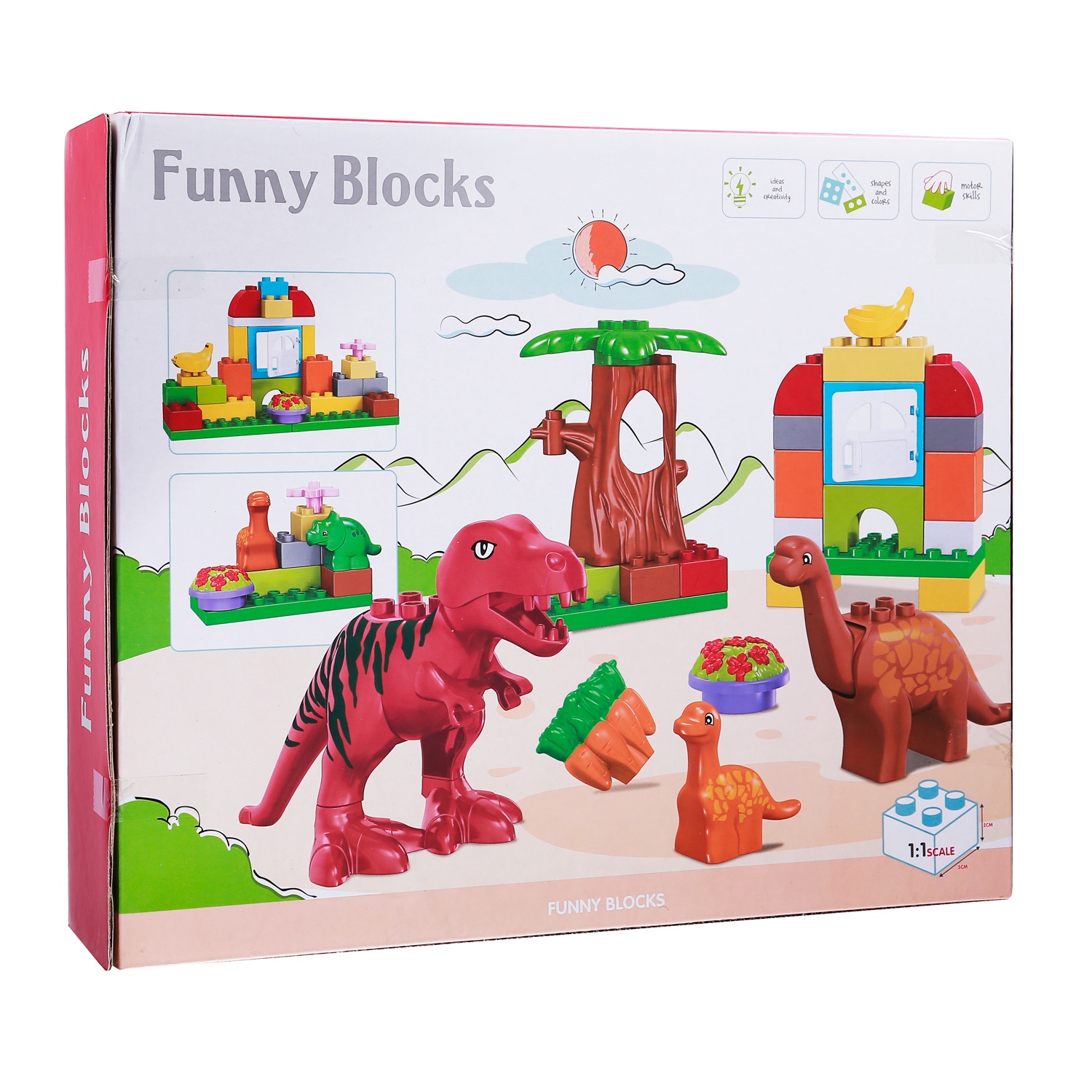 Đồ chơi xếp hình khu vườn khủng long CY.188-424 hình 2