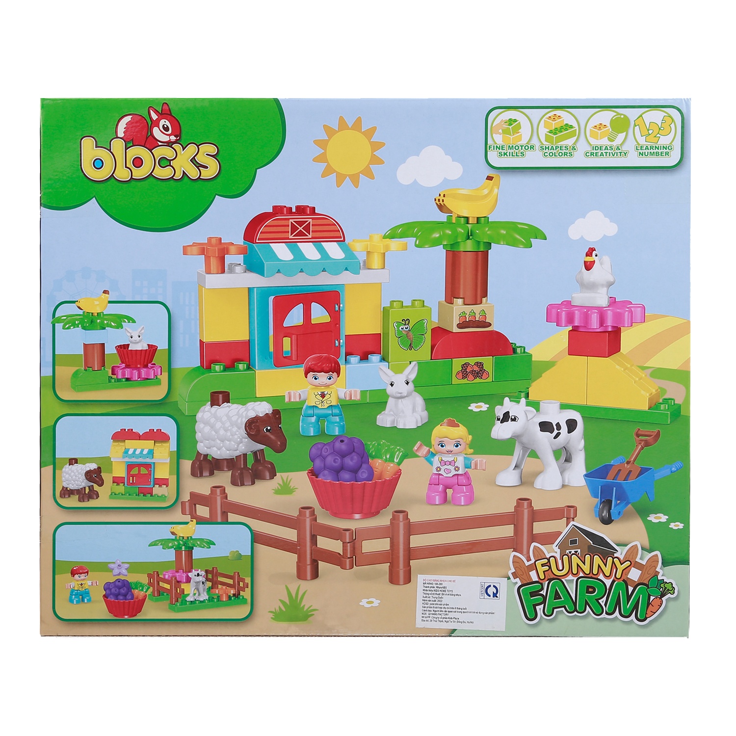 Đồ chơi xếp hình khu vườn mộng mơ CY.188-289 hình 1