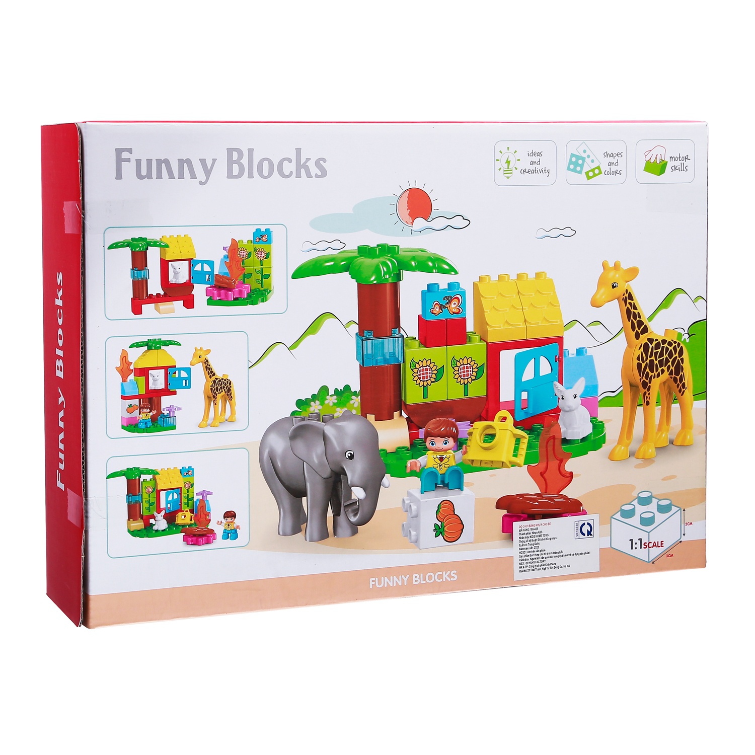 Đồ chơi xếp hình khu vườn ngộ nghĩnh CY.188-425 hình 2