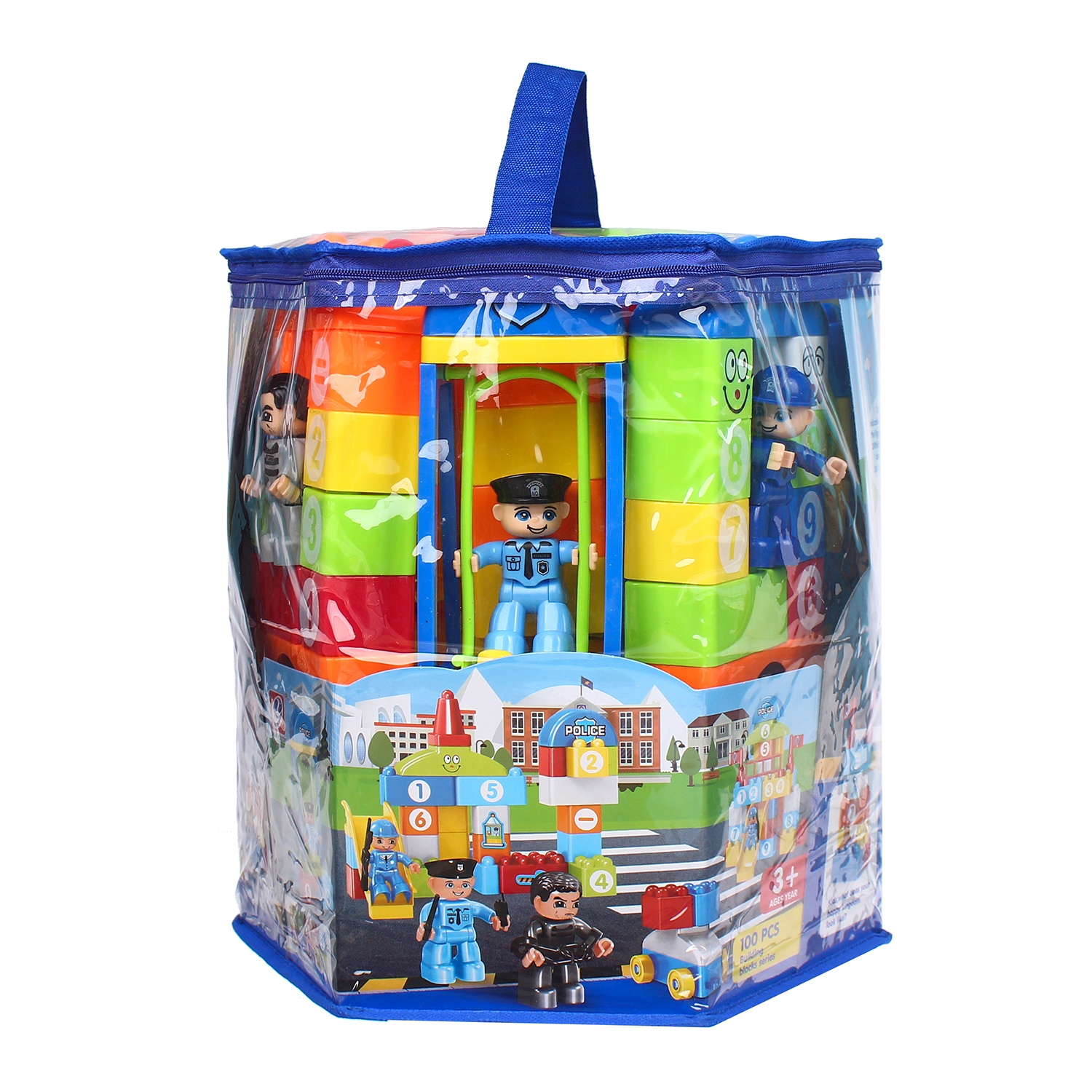 Đồ chơi xếp hình cảnh sát 100CT IM.JX6627 hình 1