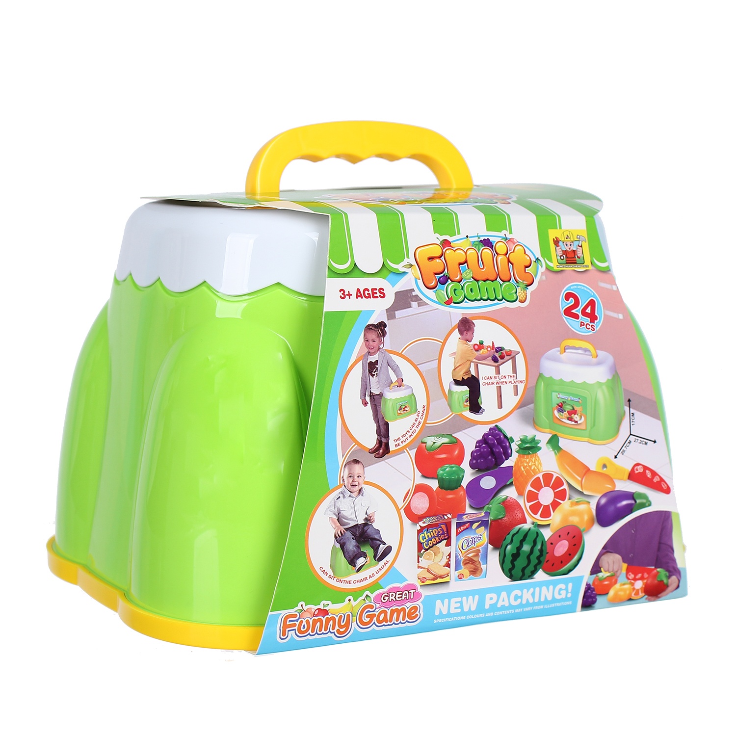 Cặp đồ chơi cho bé cắt hoa quả CY.36778-19 hình 1