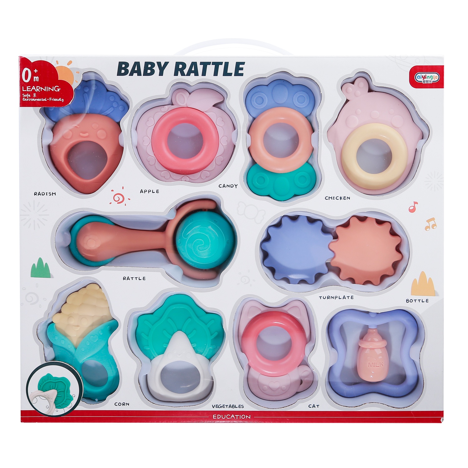 Đồ chơi xúc xắc 10 món 668-158 AC22 hình 1