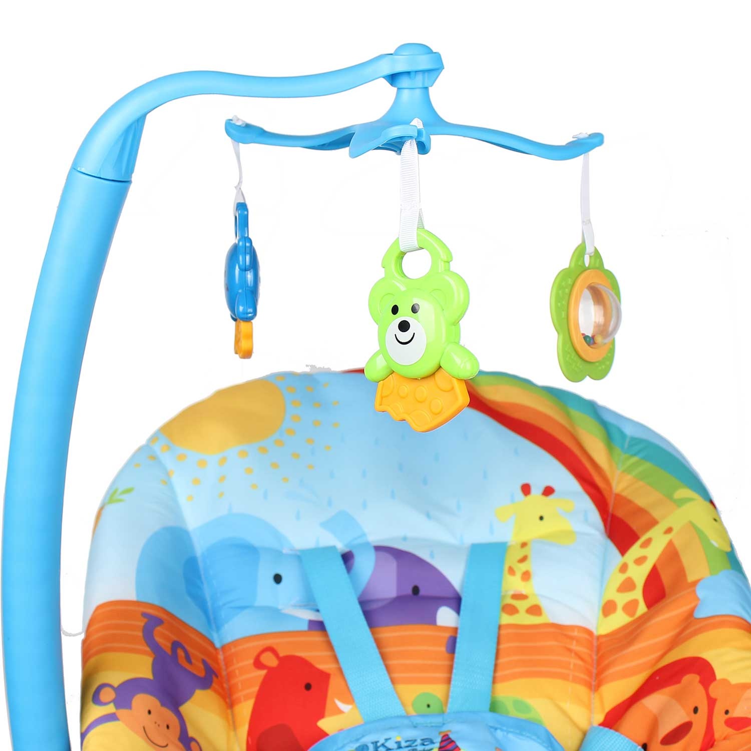 Ghế rung Kiza Elephant màu xanh hình 4