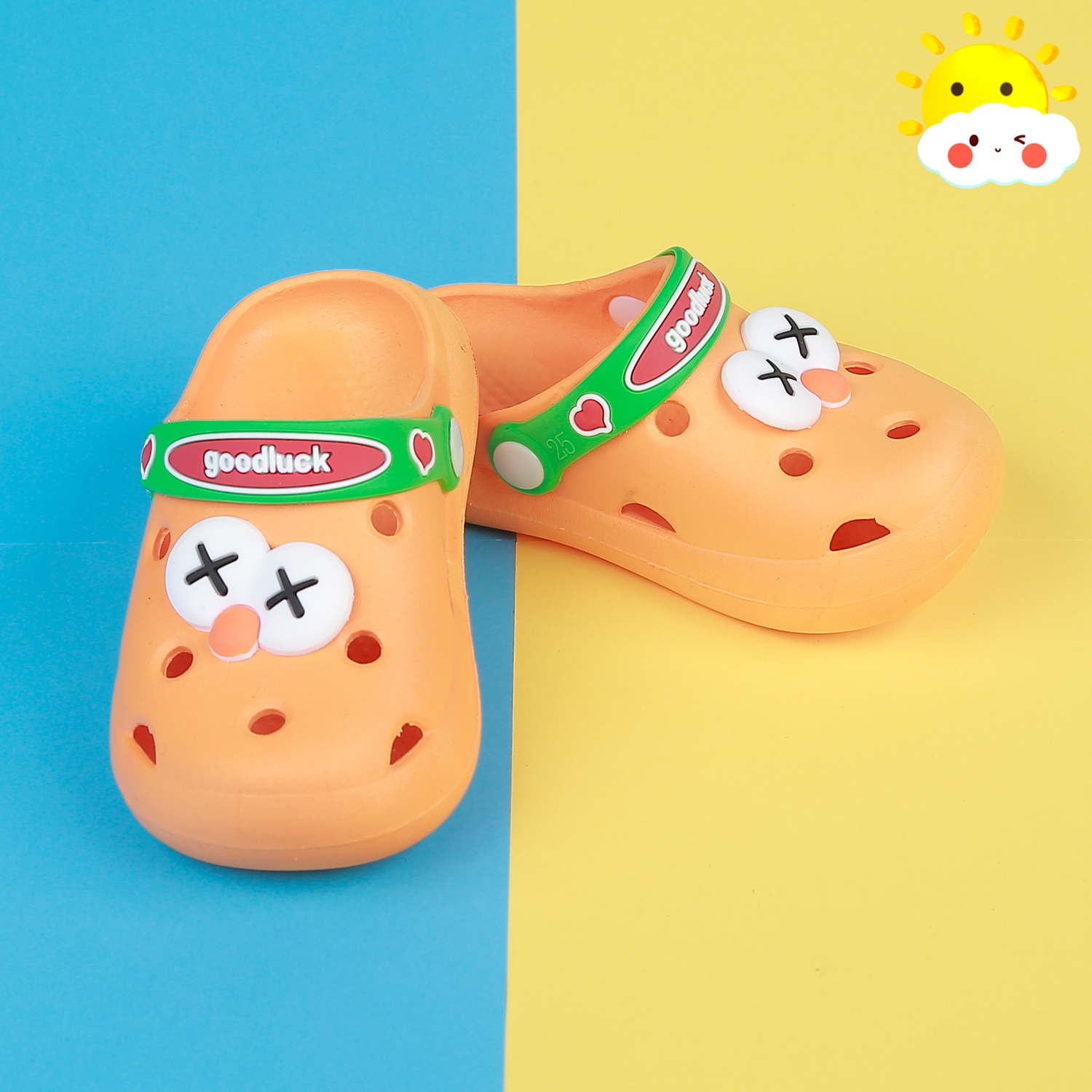 Dép sục KidsPlaza 688 Goodluck Oggy (Cam) cho bé hình 1