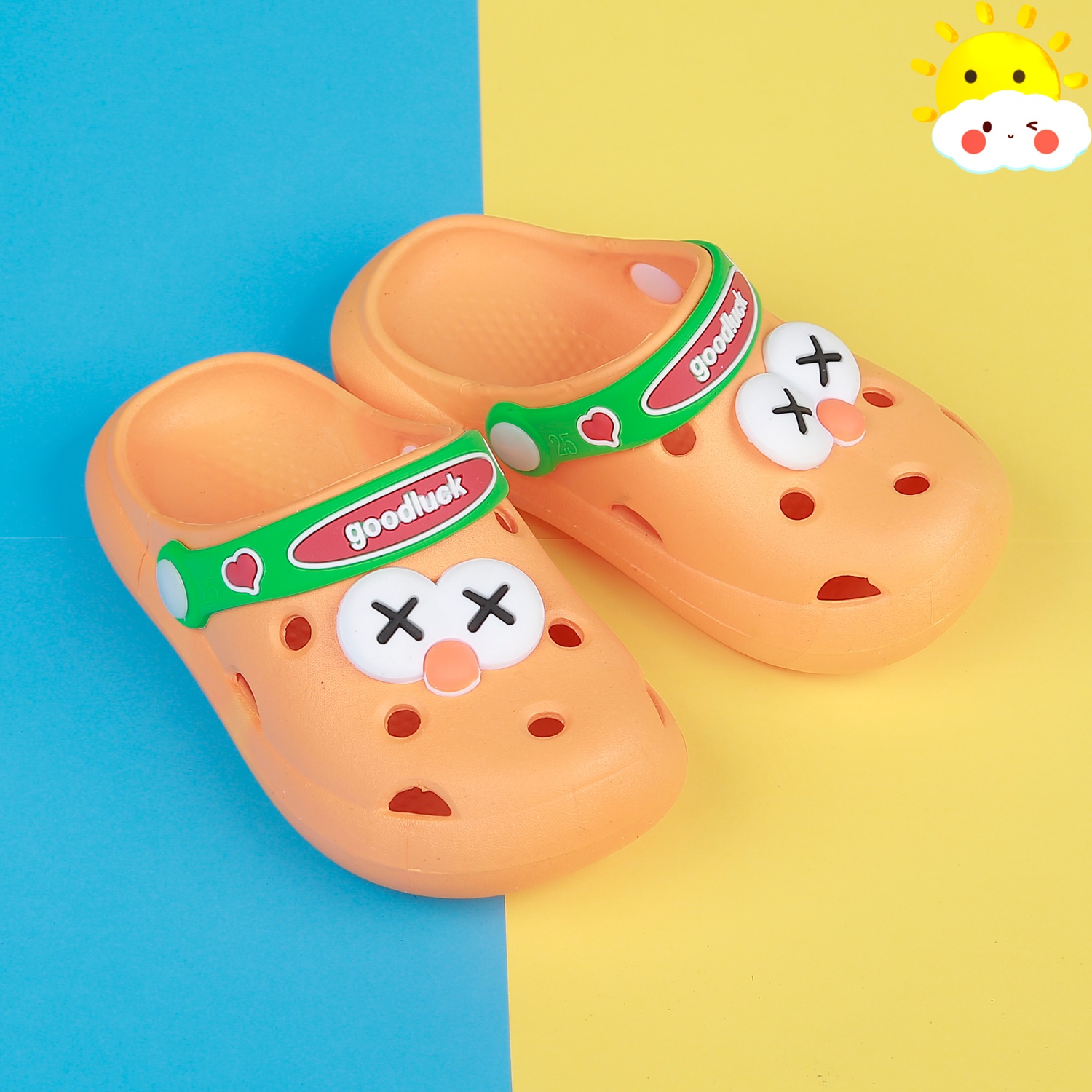 Dép sục KidsPlaza 688 Goodluck Oggy (Cam) cho bé hình 2