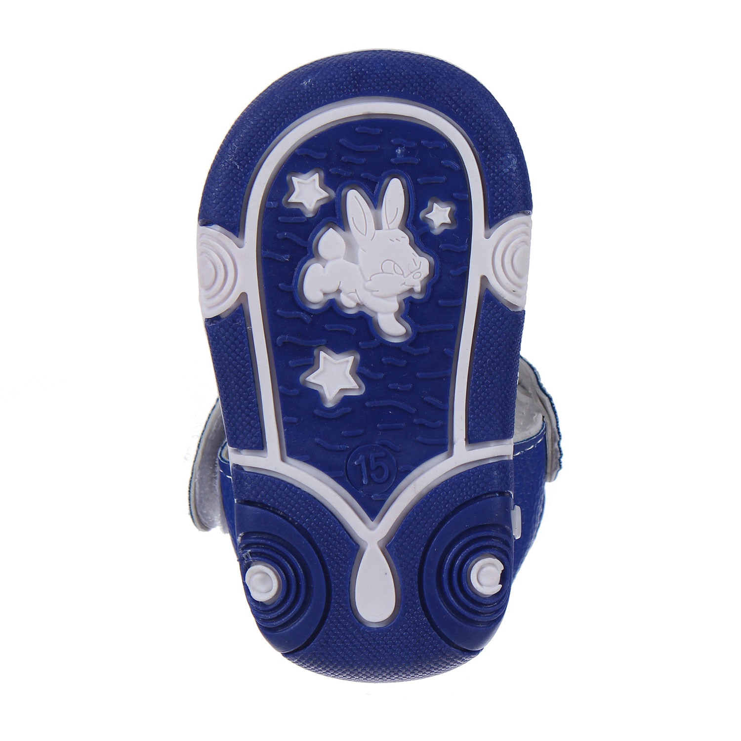 Dép tập đi rọ đính đinh màu xanh hình 3