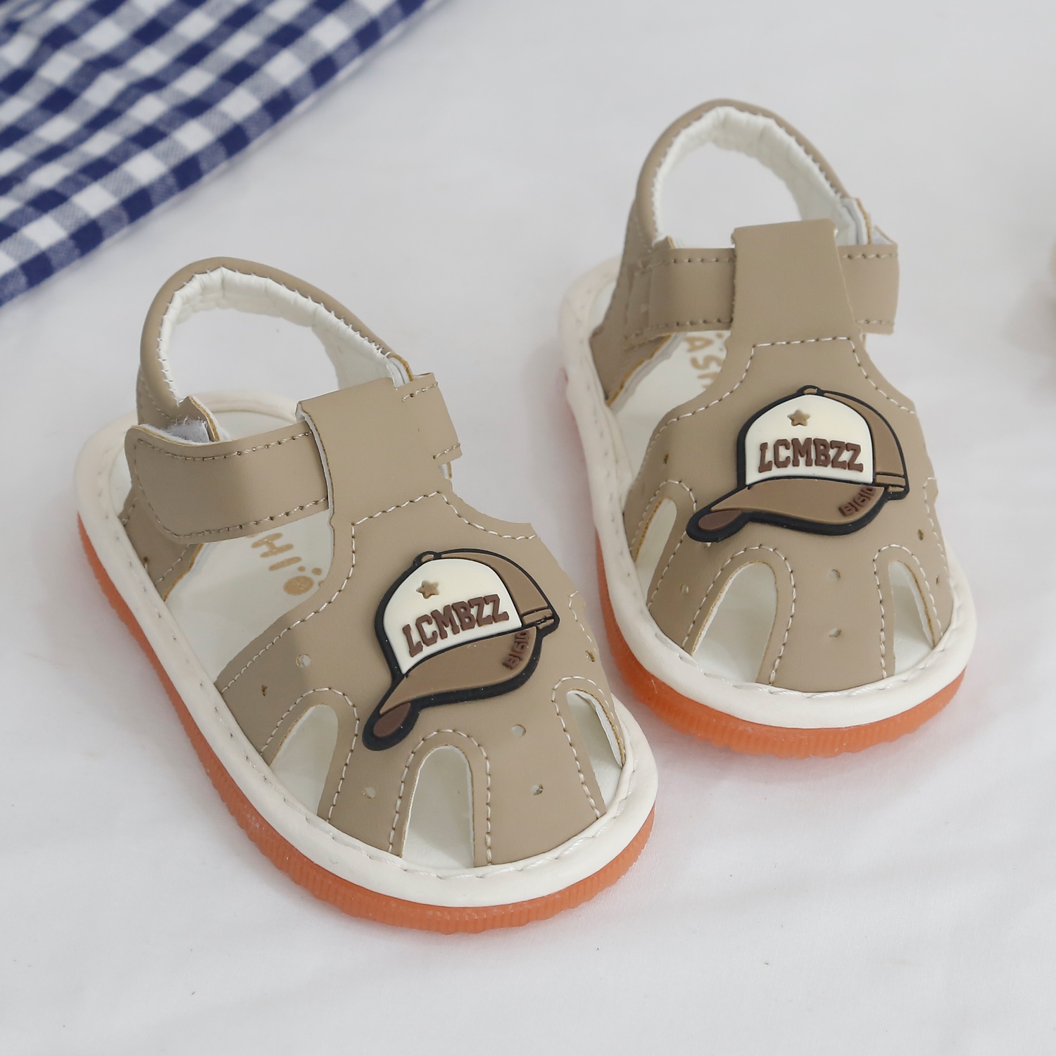 Dép Sandal tập đi mũ AC24H (Nâu)