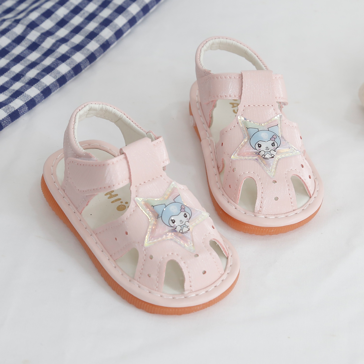 Dép Sandal tập đi ngôi sao AC24H (Hồng)