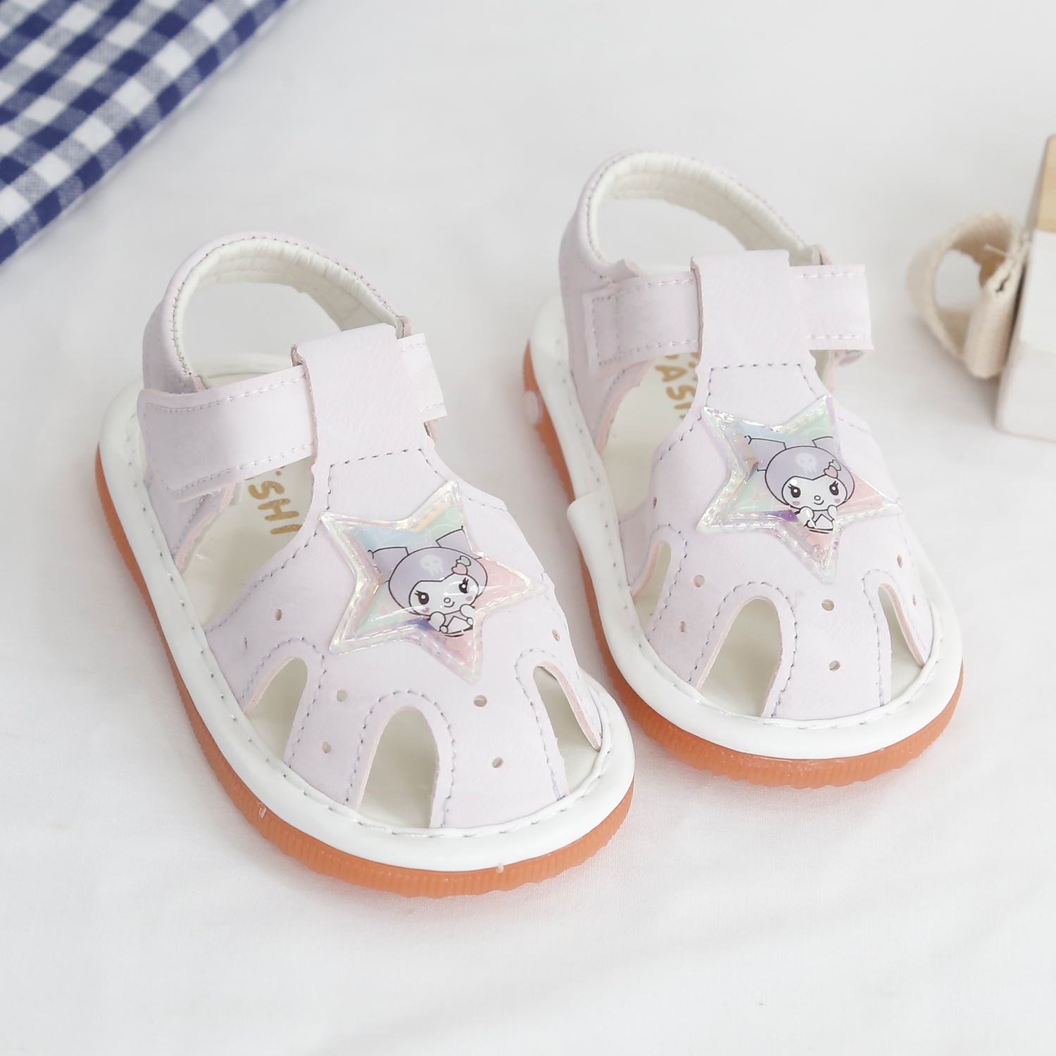 Dép Sandal tập đi ngôi sao AC24H (Tím)