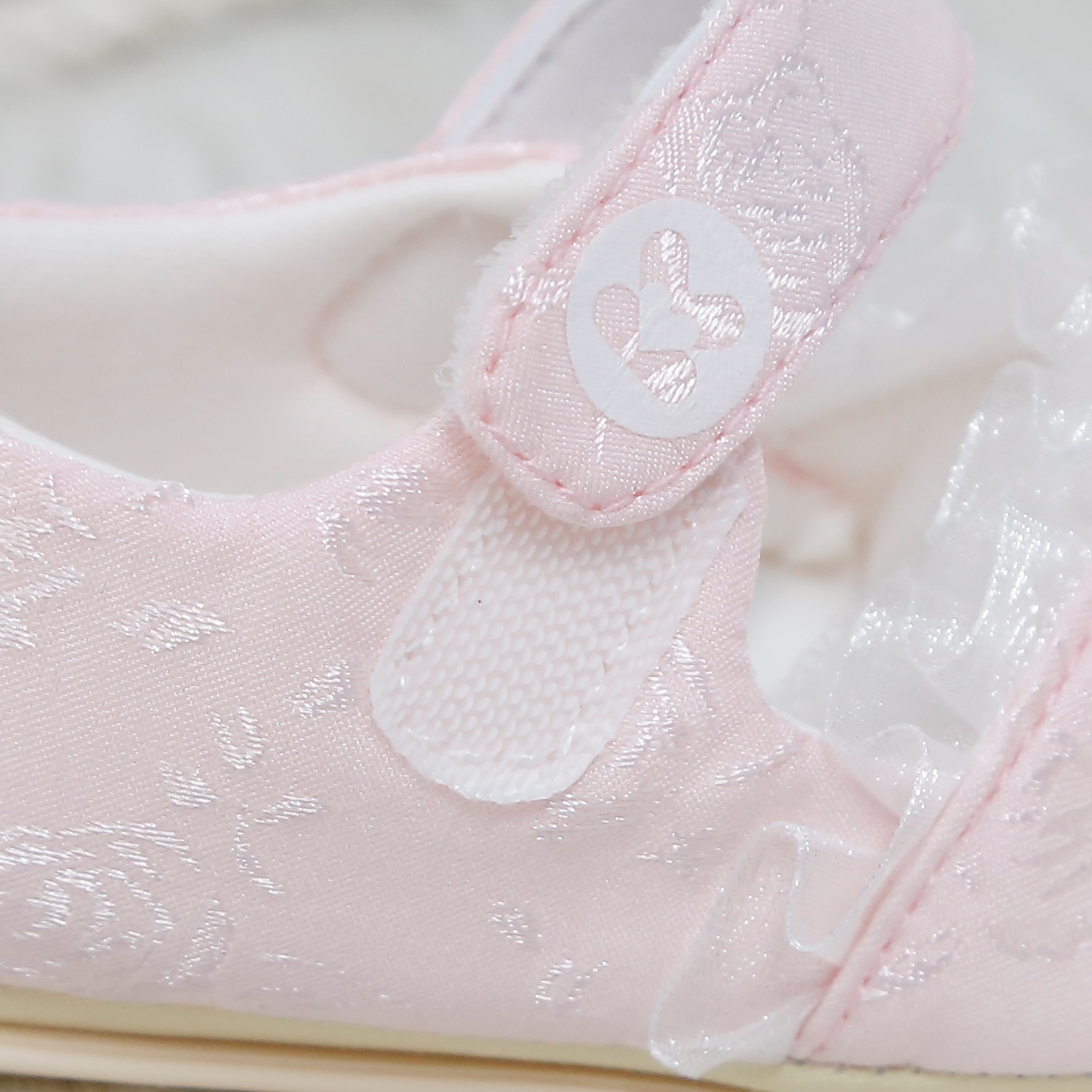 Giày tập đi bé gái KidsPlaza hoa ren 25K-SH07 (Hồng)