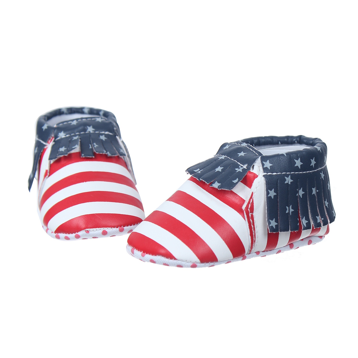 Giày tập đi Mamago họa tiết kẻ đỏ sao Q11RE hình 2