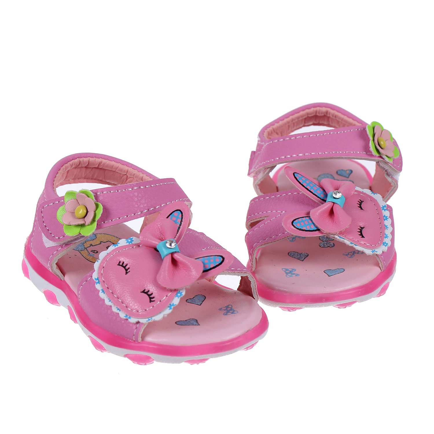 Sandal bé gái đáp hình chú thỏ hình 1