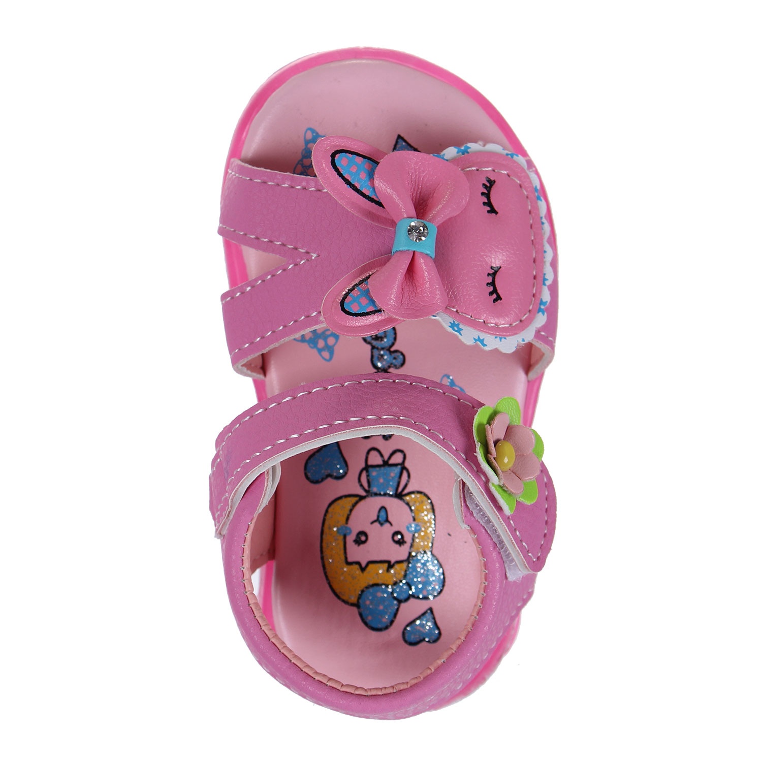 Sandal bé gái đáp hình chú thỏ hình 2