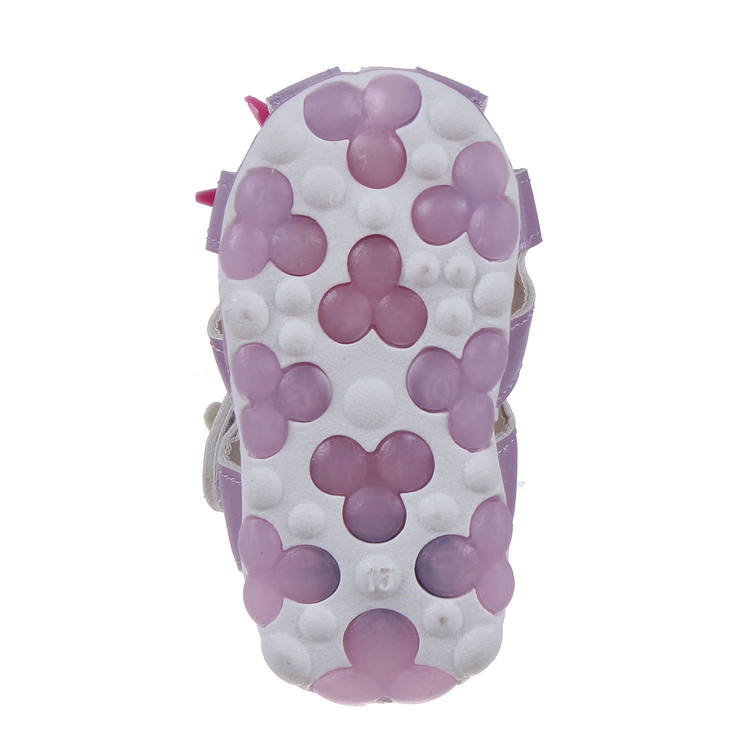 Sandal bé gái đính nơ hồng hình 3