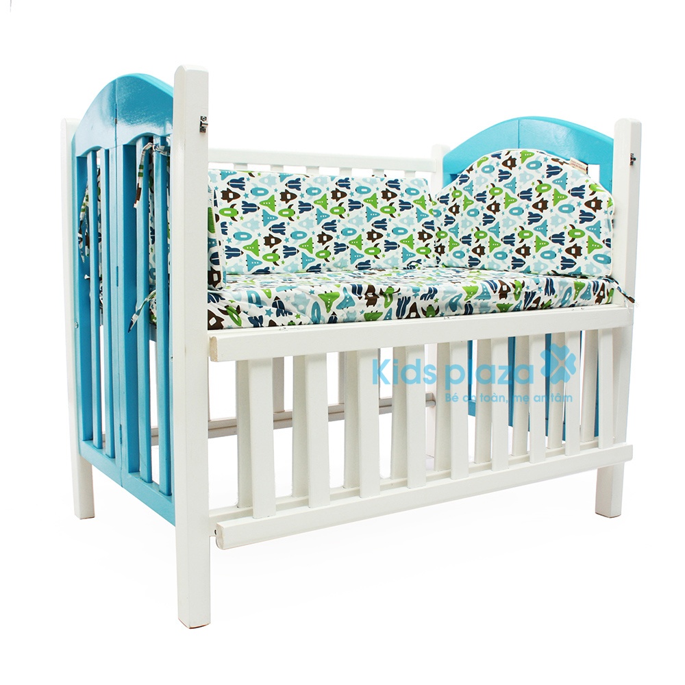 Cũi xoan đào 70 x 110cm màu hồng trắng hình 1