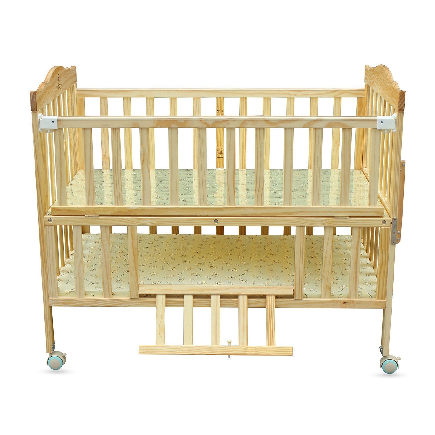 Giường cũi Oxford KidsPlaza 3in1 gỗ thông cao cấp hình 5