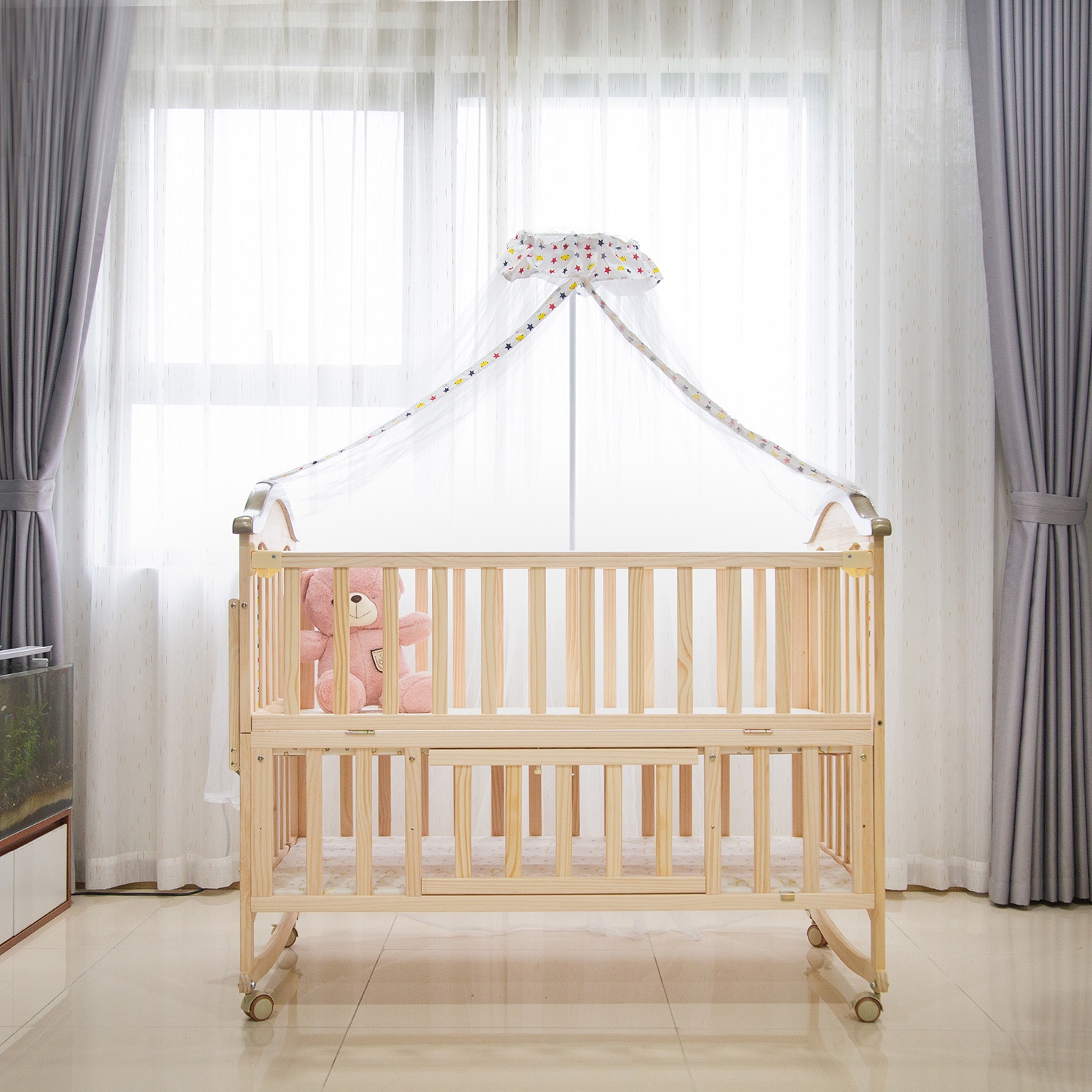 Set giường cũi KidsPlaza Natural Compact  hình 2