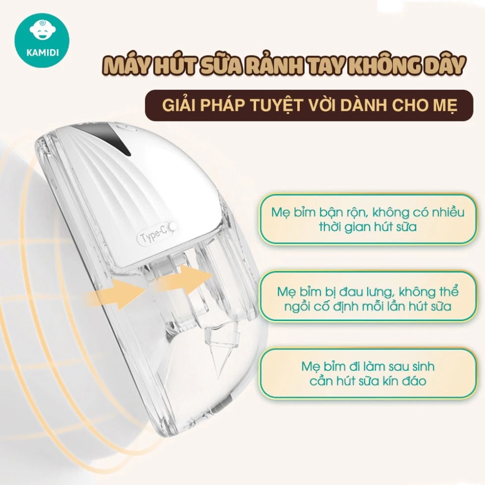Máy hút sữa rảnh tay hoa sen Kamidi Smart