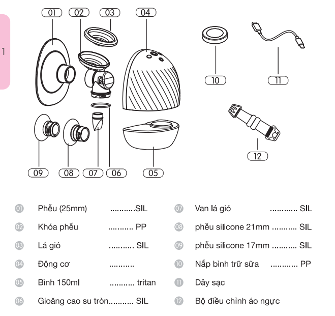 Máy hút sữa điện rảnh tay KidsPlaza Alvamax hình 5