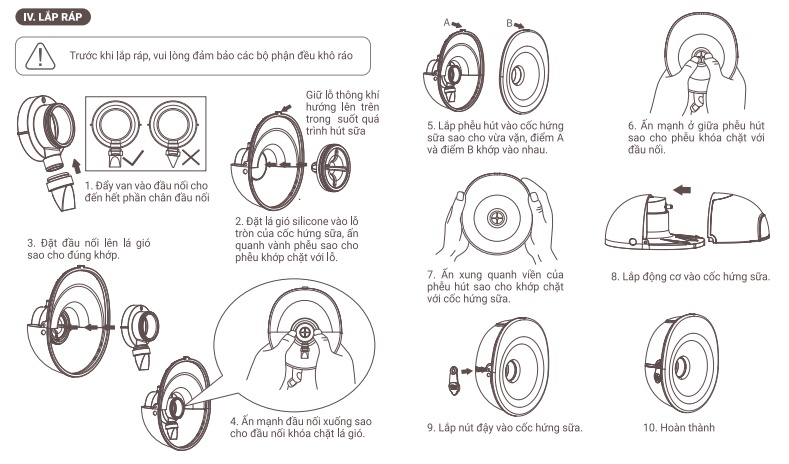 Máy hút sữa rảnh tay Mamago Easy Fit M1 hình 3