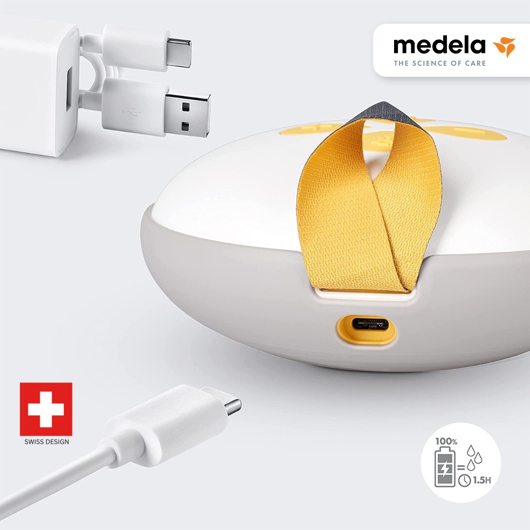 Máy hút sữa điện đôi sạc pin Swing Maxi Medela hình 4