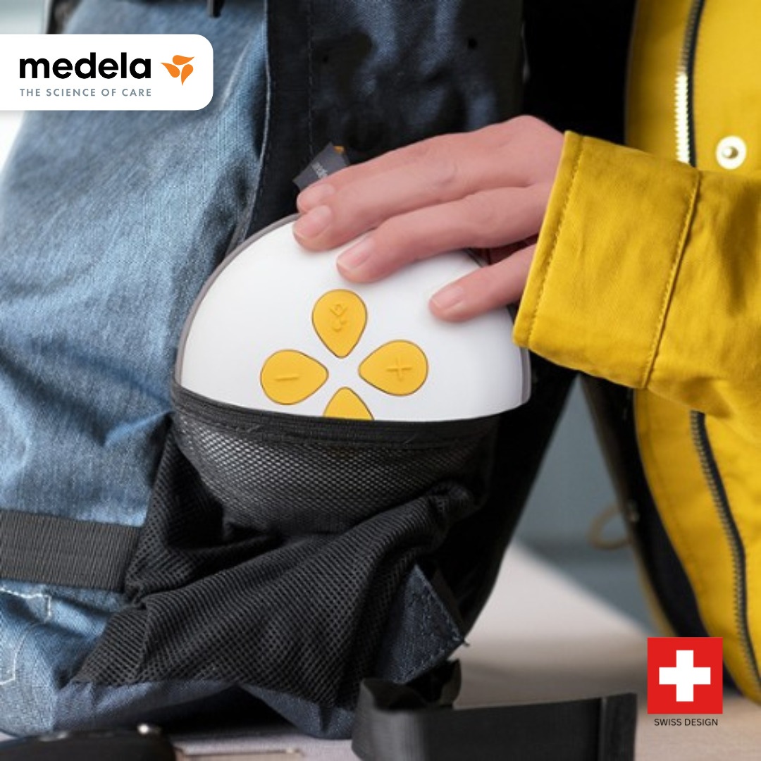 Máy hút sữa điện đôi sạc pin Swing Maxi Medela hình 2