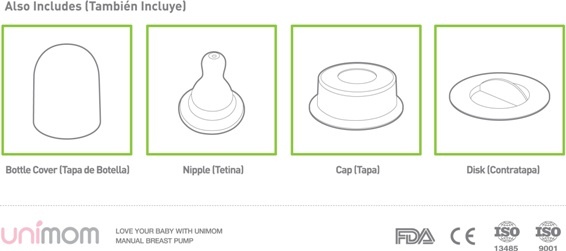 Máy hút sữa bằng tay Unimom Mezzo Hàn Quốc hình 3