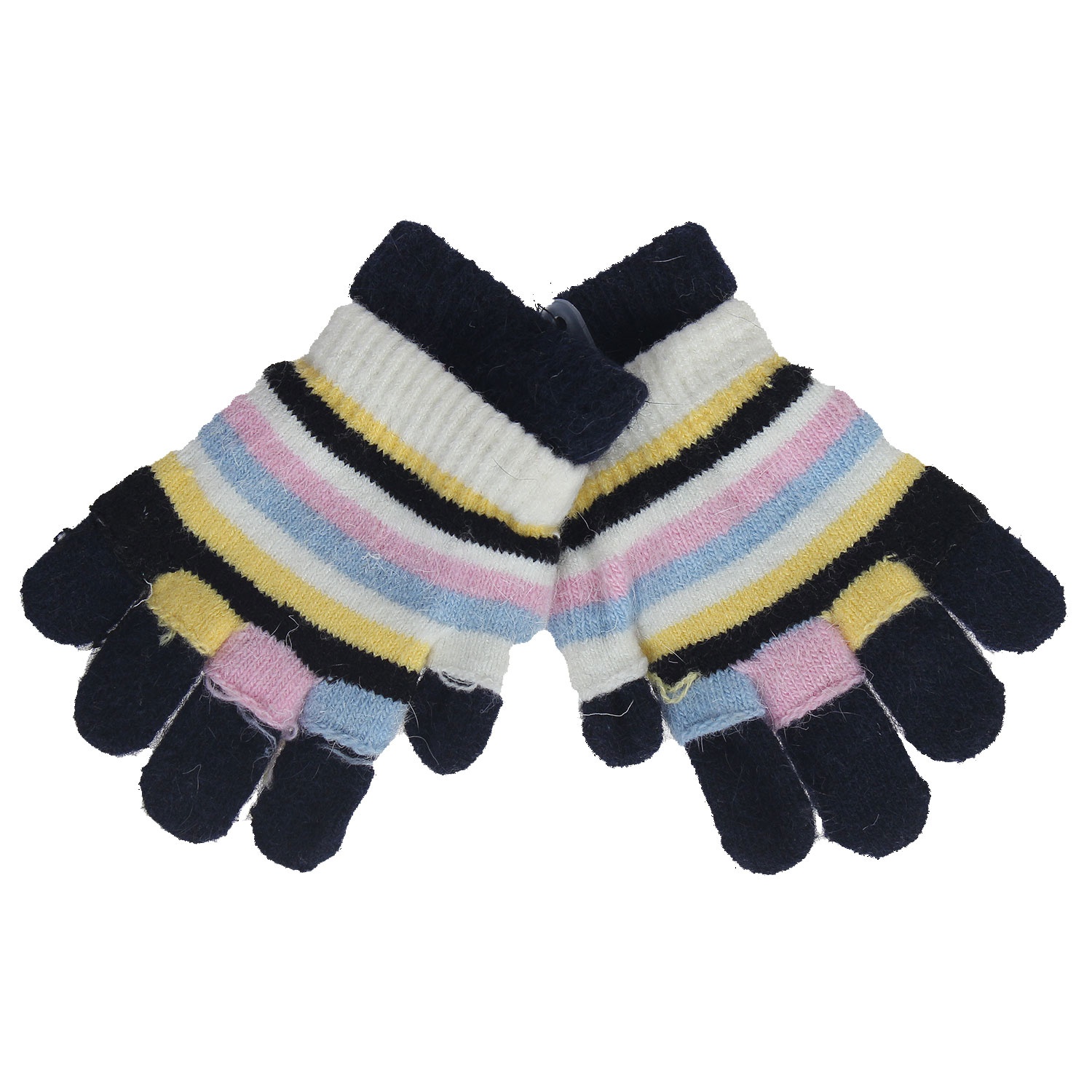 Găng tay bé gái đính hình gấu hình 1