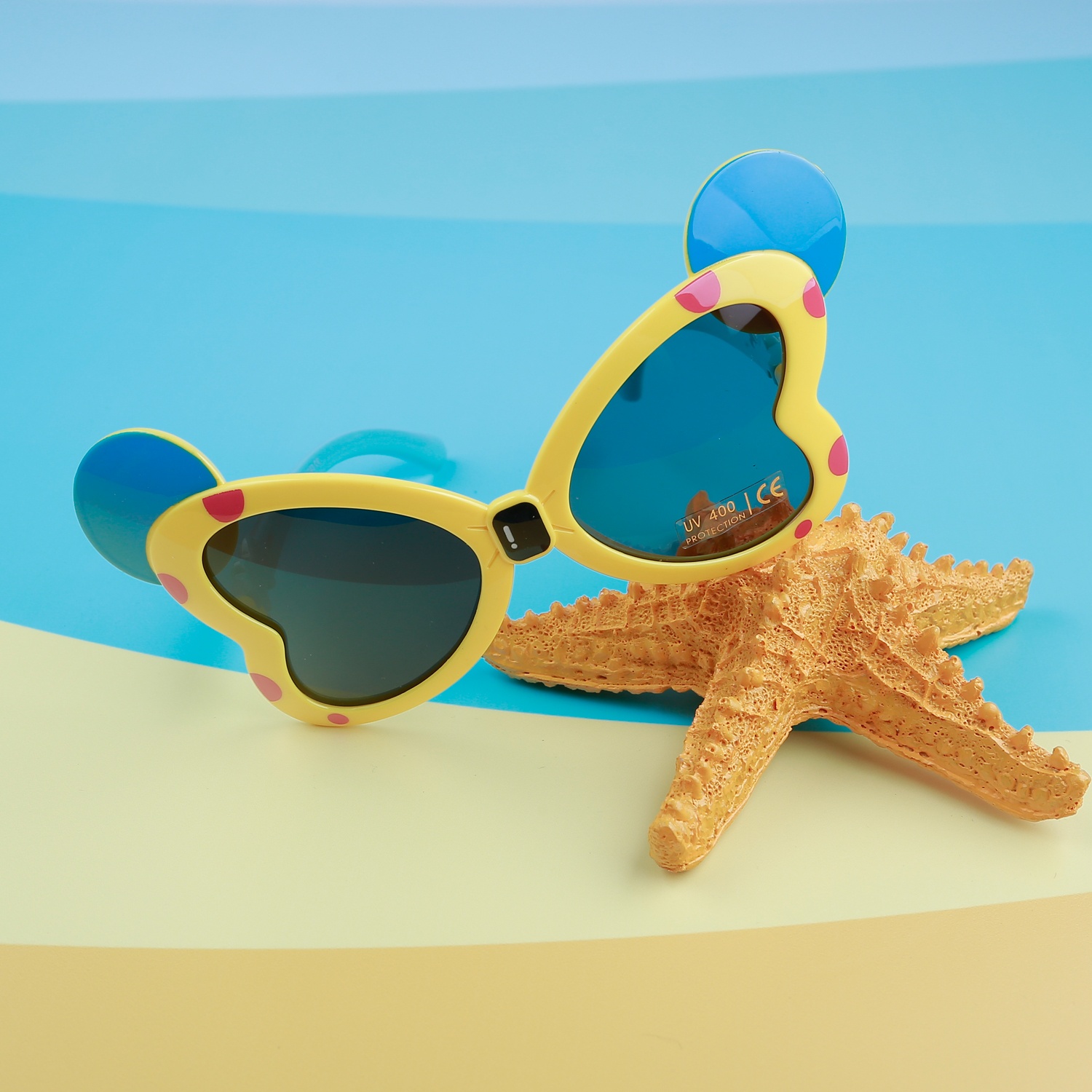 Kính thời trang gọng dẻo KidsPlaza 8264 C43 Yellow hình 1