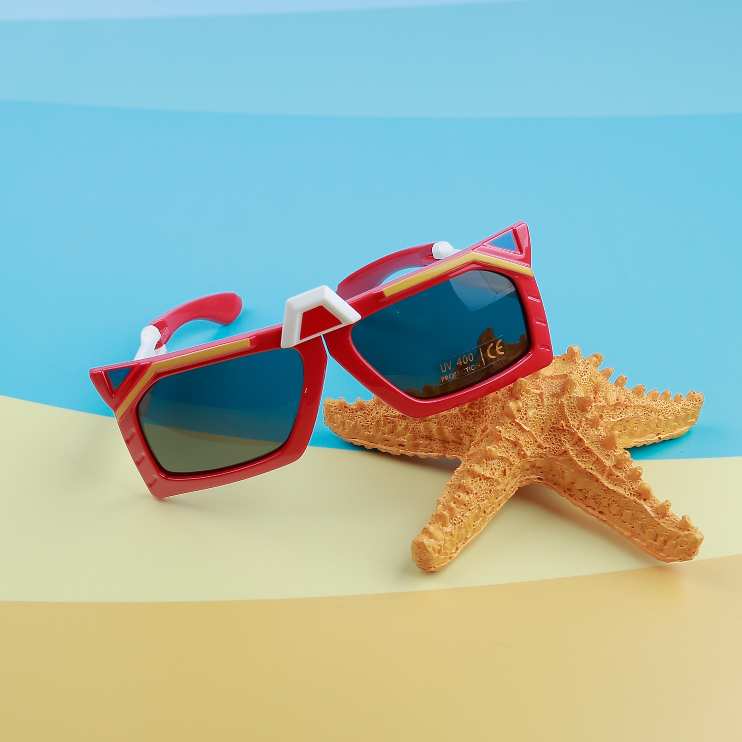 Kính thời trang gọng dẻo KidsPlaza 880 C6 Red hình 1